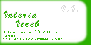 valeria vereb business card
